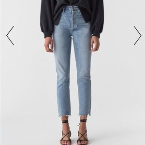 Agolde Riley jeans in Zephyr wash